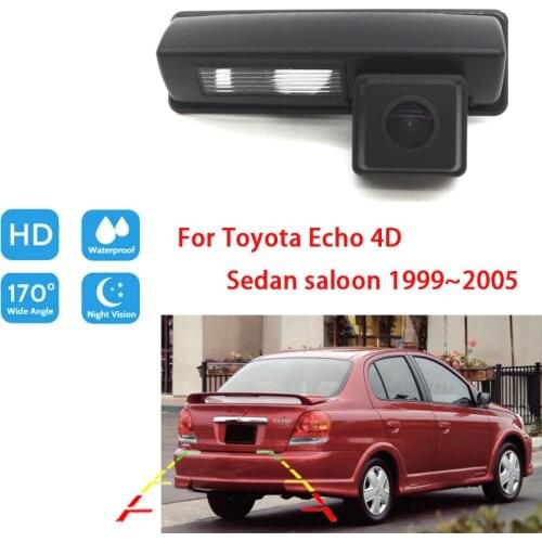 HD Car Rear View Camera For Toyota Echo 4D Sedan saloon 1999 2000 2001 2002 2003 2004 2005 CCD Night Vision Waterproof