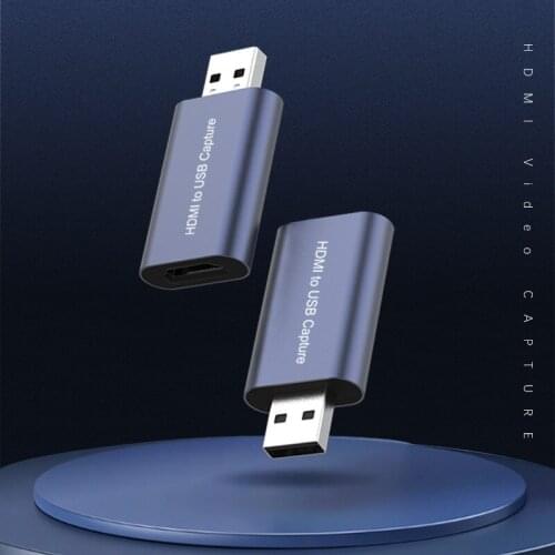 Video capture card USB video capture game, live screen recording, synchronization with the screen without delay, compact and con