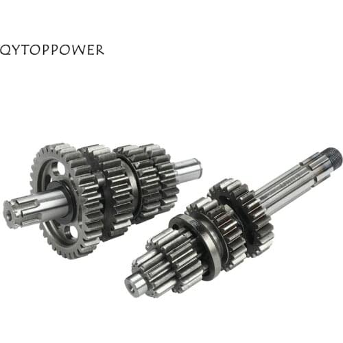 LF140 Engine Transmission Gear Box Main Counter Shaft kit For Lifan 140cc 1P55FMJ Horizontal Kick Starter Engine Dirt Pit Bikes