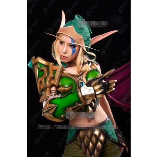 Alleria WOW Costume World of Warcraft Alleria Windrunner cosplay costume private custom made/size Full Set dress and armors