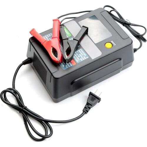 Mini Size 12 V/24 V Car Cell Charger Adapter Power Motorcycle Auto Cell Charger with Digital Display, Pulse Repairing Charger