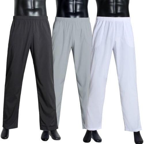 Muslim Fashion Arab Trousers for Men Adult Solid Islamic Clothing Arabic Pants Dubai Saudi Arabia Middle East Trouser Bottoms