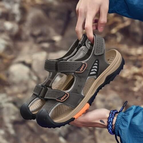 Air Mesh Shoes Mens Breathable Shoes Man Beach Flip Flops Slides Men Sandals Sport Shoe Breathabl Male Summer Sneakers