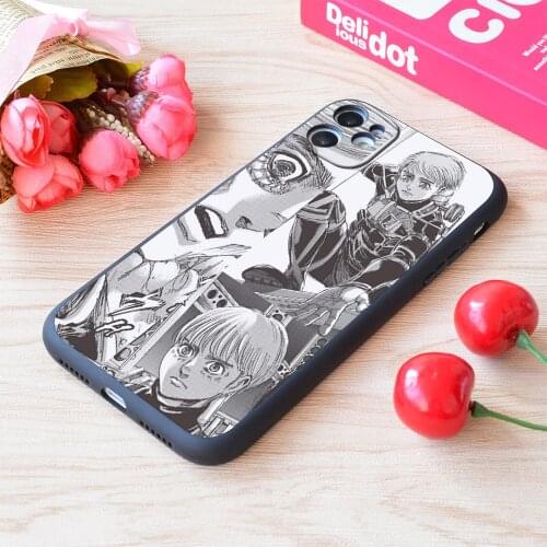 For iPhone Armin Arlert Attack On Titan Print Soft Matt Apple Case