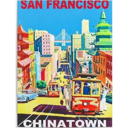 Paintings Wall Artwork Canvas Modular San Francisco Pictures Print Landscape Posters Framework For Living Room Home Decoration