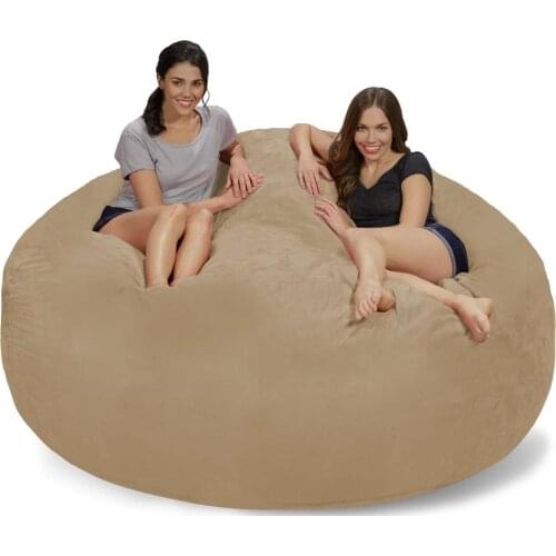 Newest Giant 7' Memory Foam Furniture Bean Bag Big Sofa with Soft Micro Fiber Cover Dropshipping