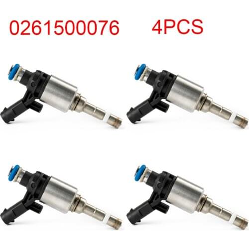 New 4PCS Fuel Injectors 0261500076 For Audi A4 A3 A5 TT For VW T5 Eos CC 2.0L 2008-14 06H906036G, 0261500162