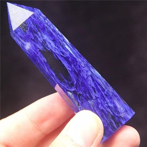 Smelting stone blue quartz stones and crystals wand point for sale