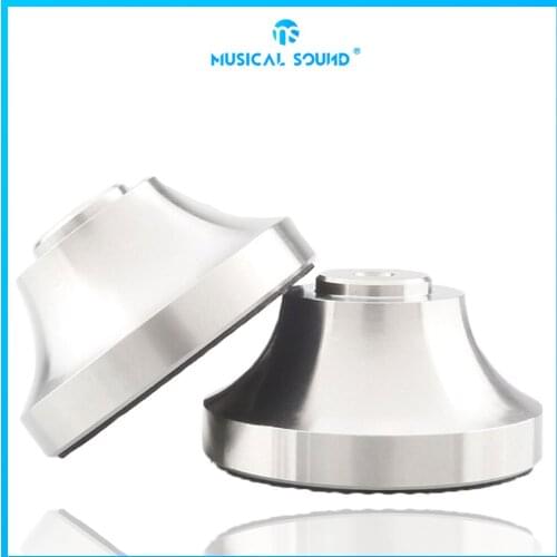 Stainless Steel Speaker Stand Feet Foot Pad 39.5*21Mm Tube Amplifier Rack Cd Player Shock Absorber Foot Pad Shockproof Nail Pad