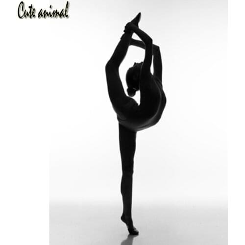 Full Square Round drill Black gymnastic ballet girl 5d Diamond Embroidery sale Diamond Painting diamond mosaic Cross Stitch kit