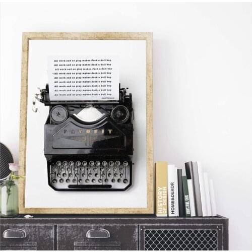 Stephen King The Shining Horror Movie Quotes Poster Prints Home Theater Decor Vintage Movie Art Canvas Painting Wall Picture