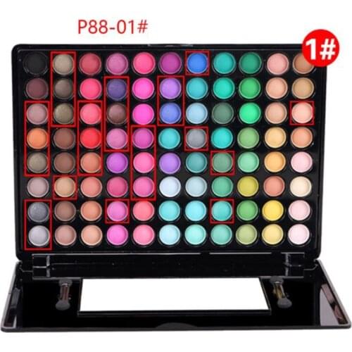 Professional 88 Colors Eye Shadow Set With Mirror Matte Eyeshadow Palette Eyeshadow Glitter Eye Shadow Palette