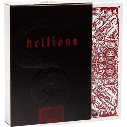 Red Madison Hellions V2 Playing Cards By DM Ellusionist Deck Bicycle Poker USPCC Limited Edition Magic Tricks Magic Props