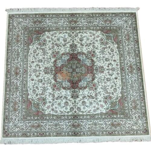 Seeykeep™ 6x6ft Silk Handknotted Oriental Traditional Persian Rug-SK3036135