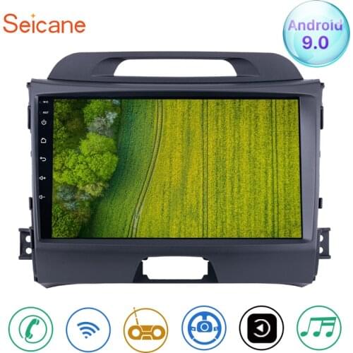 Seicane Android 10.0 2din 9 inch Wifi Head Unit Radio Audio GPS Multimedia Player For 2010 2011 2012 2013 2014 2015 KIA Sportage