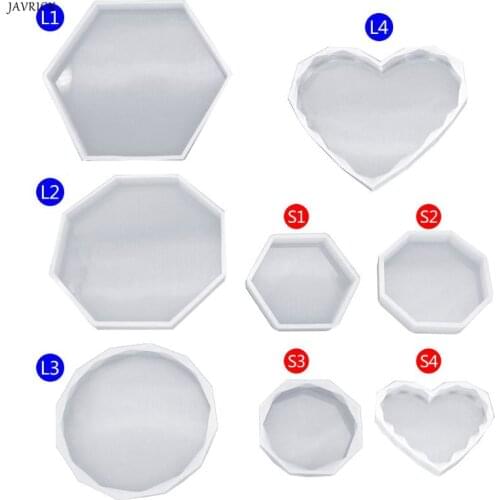 Silicone Mold DIY Crystal Epoxy Resin Molds DIY Jewelry Making Decoration Table Crafts Gifts Cake Tools Handmade Geometric Shape