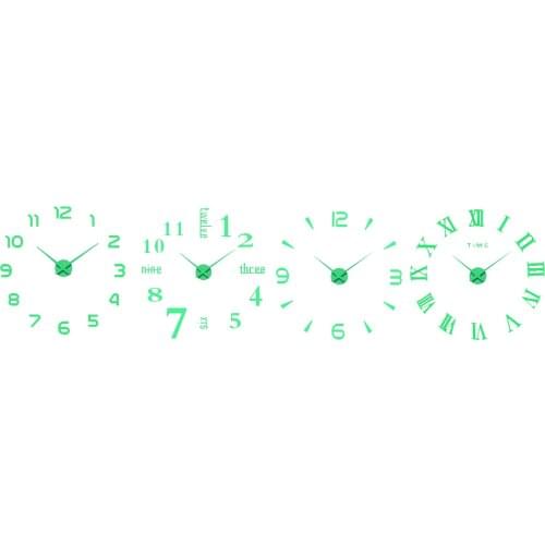 Luminous Wall Clock Silent Night Lights Round Wall Clock for Living Room and
