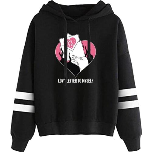 Internet Celebrity Payton Moormeier Love Letter To Myself Parallel Hoodie Cool Fashion Hooded Long Sleeve Sweatshirt