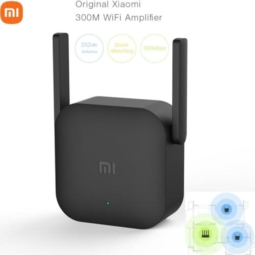 Original Xiaomi WiFi Router Amplifier Pro Router 300M Network Expander Repeater Power Extender Roteador 2 Antenna Home Office