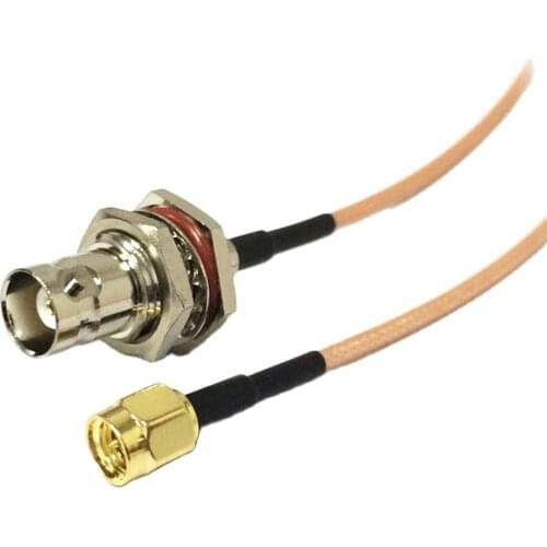 1PC New SMA Male plug To BNC Female Jack Connector RG316 Coaxial Cable 15CM 6" Adapter for Baofeng Radio Wholesale