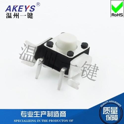 10pcs TS-D034 6*6 tact switch with bracket 4-pin patch Power accessories Electronic button Touch connector