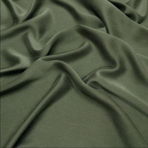 100% SILK CHARMEUSE SATIN 140cm width 20momme Silk Heavy Satin Fabric Stone Sand Washed Matt Color