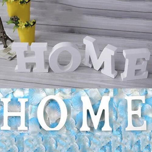 26 Letters Wooden Ornament Merry Christmas Love Home Cafe White Alphabet Wood Decor Diy Freestanding Personalised Name Design