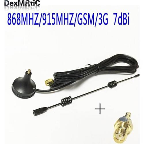 868MHZ/915MHZ/GSM antenna small sucker 7dbi aerial 3meters SMA male + SMA female RF connector straight HUAWEI modem