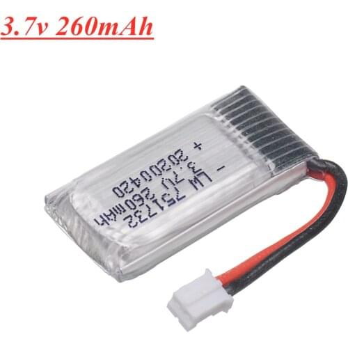 H36 Battery 3.7V 260mAh For Eachine E010 E011 E012 E013 Furibee F36 RC Drone Parts 3.7v Lipo Battery 1pcs to 10pcs