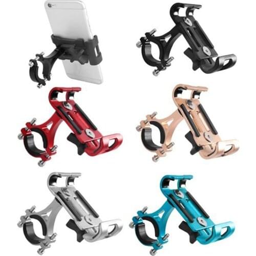 Aluminum Motorcycle Bicycle Phone Holder Bike Smartphone Bracket Moto Outdoor Riding Handlebar Mount Support For Navigation