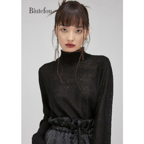 Biutefou Women's Silk T-Shirts