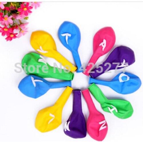 Digital 26 letter balloon married balloon birthday party balloon 12'',Number letter shaped balloons,Free Shipping 004017011