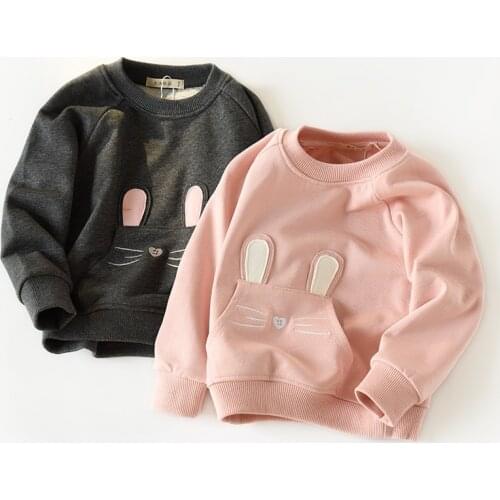2019 New Children Sweatshirt for Girls Casual Cute Kids Hoodies Long Sleeve Girls Sweatshirt Autumn Winter Girls Clothes BC408