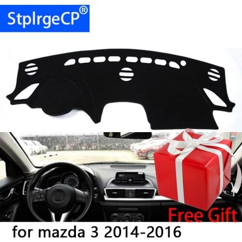 For mazda 3 mazda3 M3 2014 2015-2017 dashboard mat Protective pad Shade Cushion Pad interior sticker car styling accessories