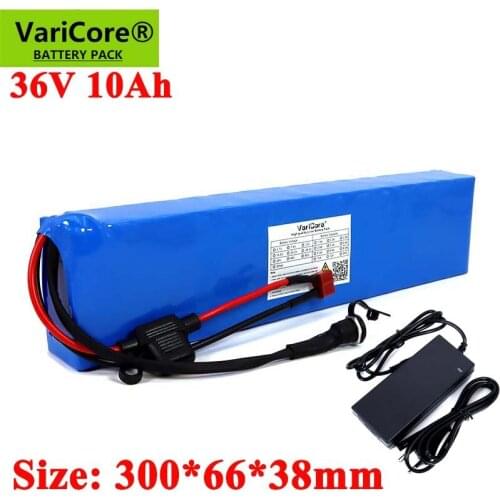 36V 10.0Ah E-bike 18650 lithium battery pack Electric bicycles Scooter built-in 30A BMS and Fuse device 600W 42V Charger