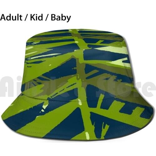 Euro Football Leagues Bucket Hat Adult kid baby Beach Sun Hats Abstract Palms Fronds Trees Tropical Nature Florida