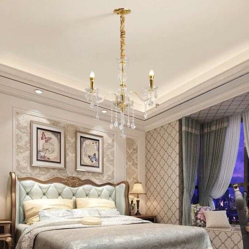 Crystal Chandelier Crystal Living Room Bedroom Dining Room Light Luxury Crystal Canteen Light