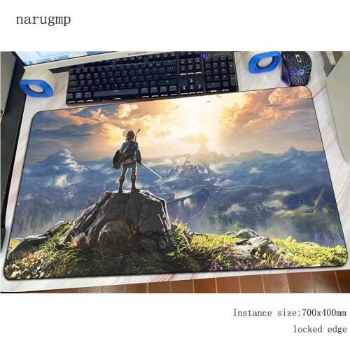Zelda mouse pad large gaming mousepad anime 800x400x4mm office notbook desk mat HD print padmouse games pc gamer mats