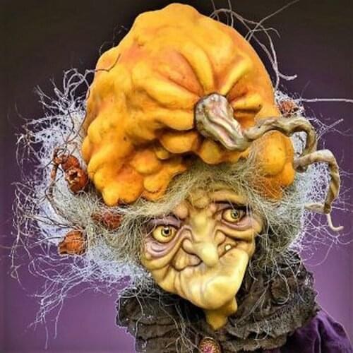 New Handicrafts 5D Diy Diamond Painting Cross Stitch Halloween Witch Pumpkin Diamond Embroidery Mosaic European Home Decor