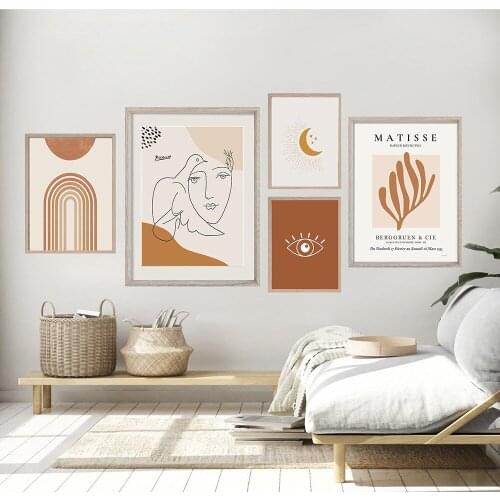 Canvas Painting Picasso Matisse Abstract Girl Flower Nordic Posters And Prints Wall Art Pictures For Living Room Home Decoration