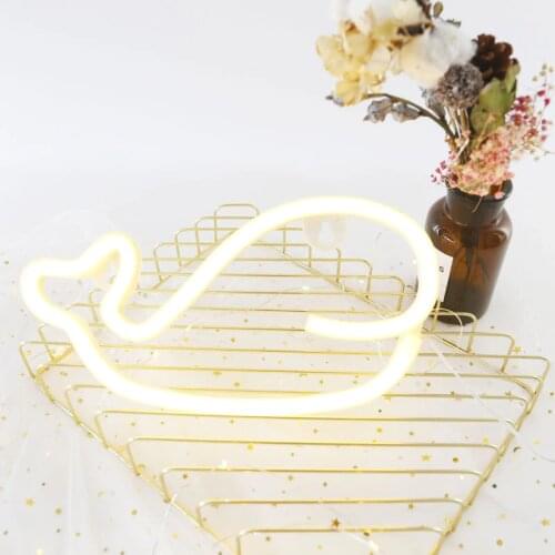 Whale 3D Animal Wall Lamps Home Decoration Night Light for Kids Rooms Battery Power Lamp Plastic Party Light