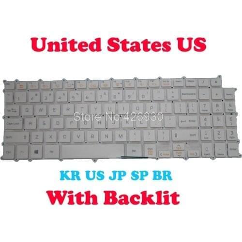 US KR JP BR SP Backlit Keyboard For LG 15Z90C 15Z90N 15Z95N 15Z95N-G 15Z90N-V.AR53B 15Z90N-N.APS8U1 15Z90N-U 15Z90N-R AAS7U1