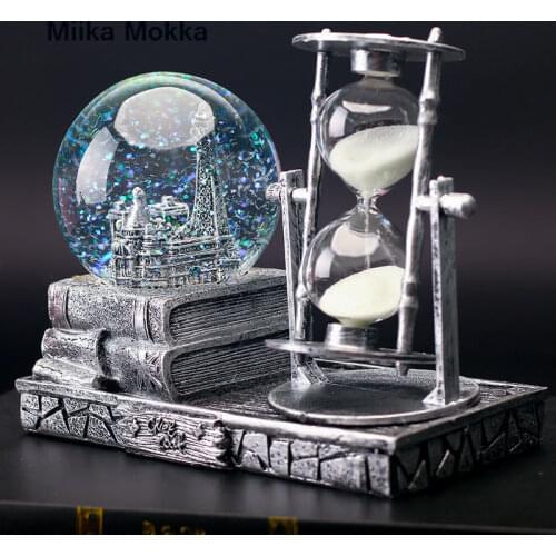 Room Office Home Decoration Gift Creative Personality Wooden Timer Sand Clock Retro Hourglass Time Hourglass Timer Living