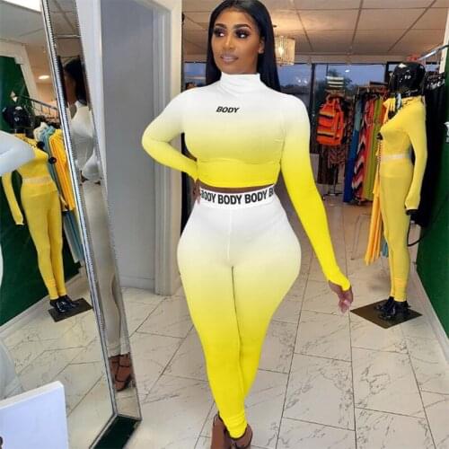 High Waisted Tummy Control Slim Compression Sport Workout Legging Yoga Sets