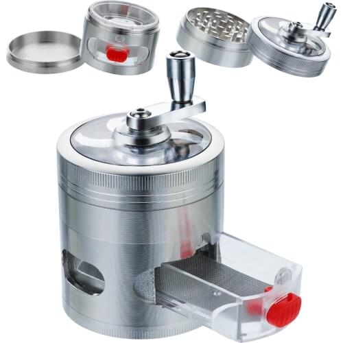 Multifunctional Tobacco Spice Grinder Herbal Herb Weed Grinder Zinc Alloy Smoke Crusher Manual Smoking Cigarette Accessories