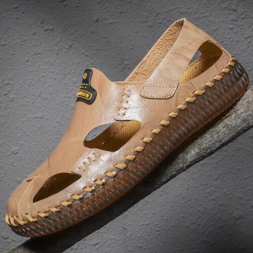 Sandalia Masculina Mens Sports Sandals Summer For Men Man Beach Flip Flops Mens Casual Leather Sandale Homme Sandal