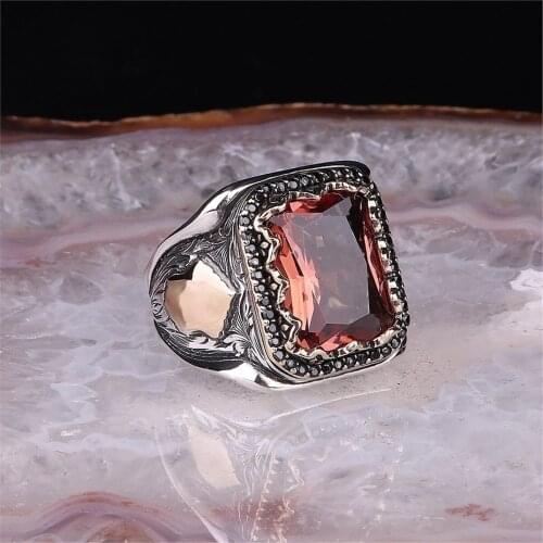 Zultanit 925 Sterling 925 K Silver Men 'S Ring