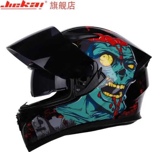 NEW Winter JIEKAI full face motorcycle helmet Motorbike helmet sdouble lens knight safety caps Protective Gears Helmets