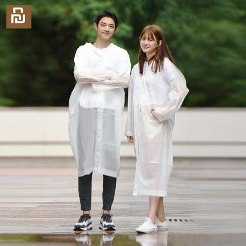 New Youpin Quality Raincoat White One size Waterproof and windproof light and easy to carry minimalist versatile