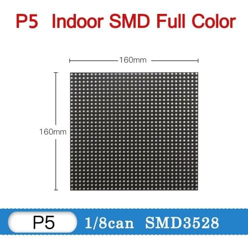 P5 Indoor Led Display Module RGB Full Color Tv Panel Video Wall P5 Led Sign Board Led Display Wall Screen 160*160 mm 32*32 pixel